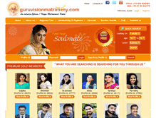 Tablet Screenshot of guruvisionmatrimony.com